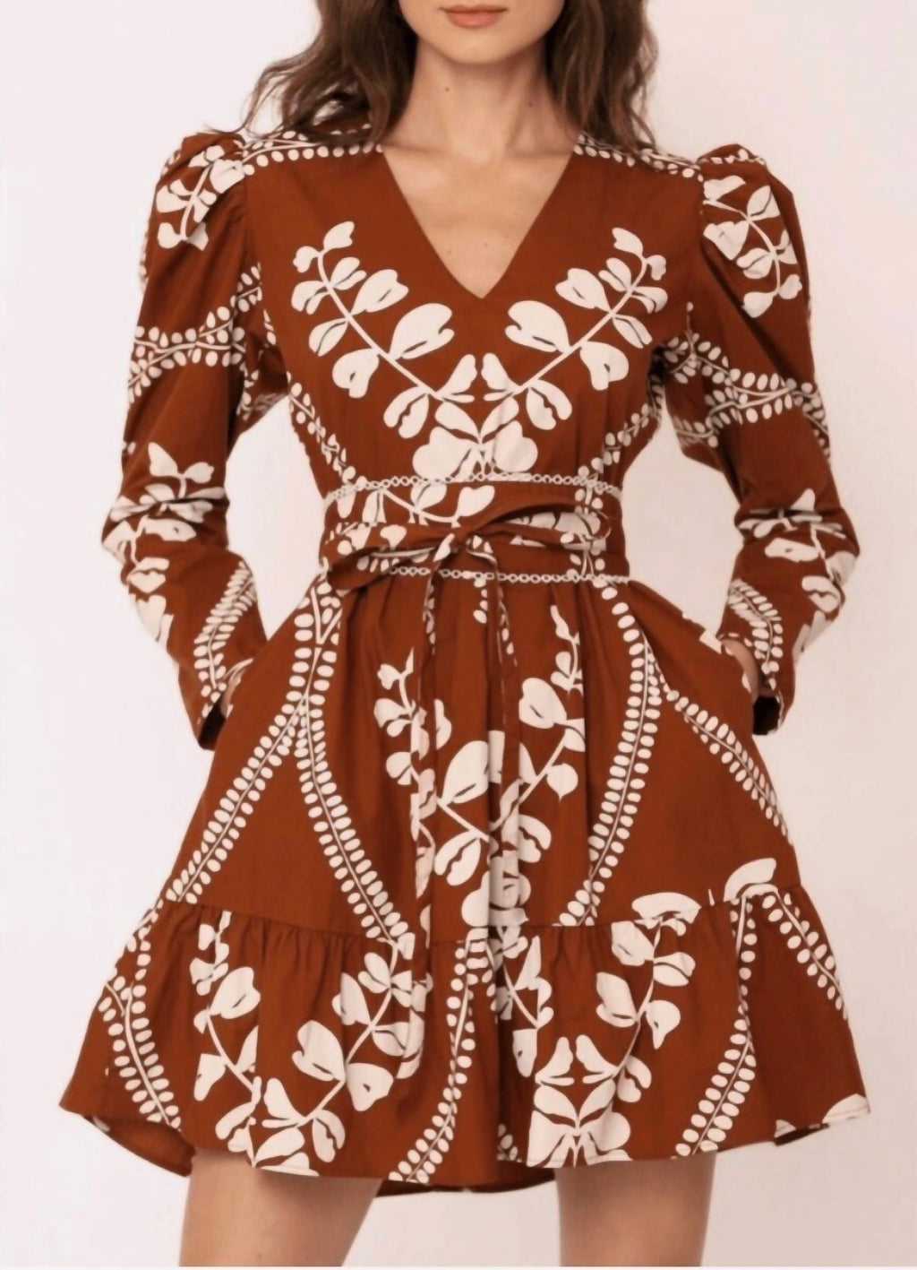 Beyond By Vera - Heidi Long Sleeve Mini Dress