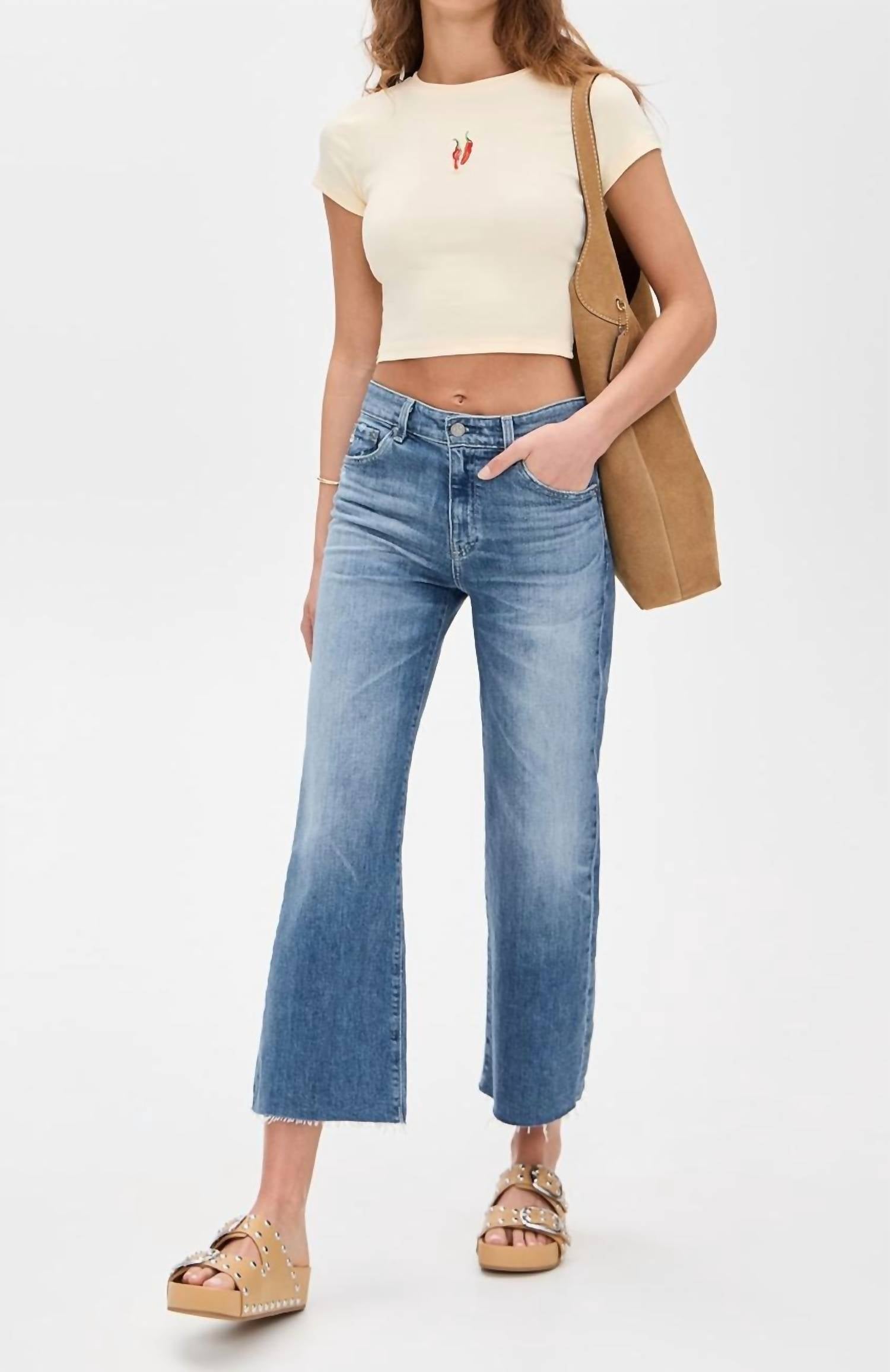Ag Jeans - Saige Wide Leg Crop Jeans