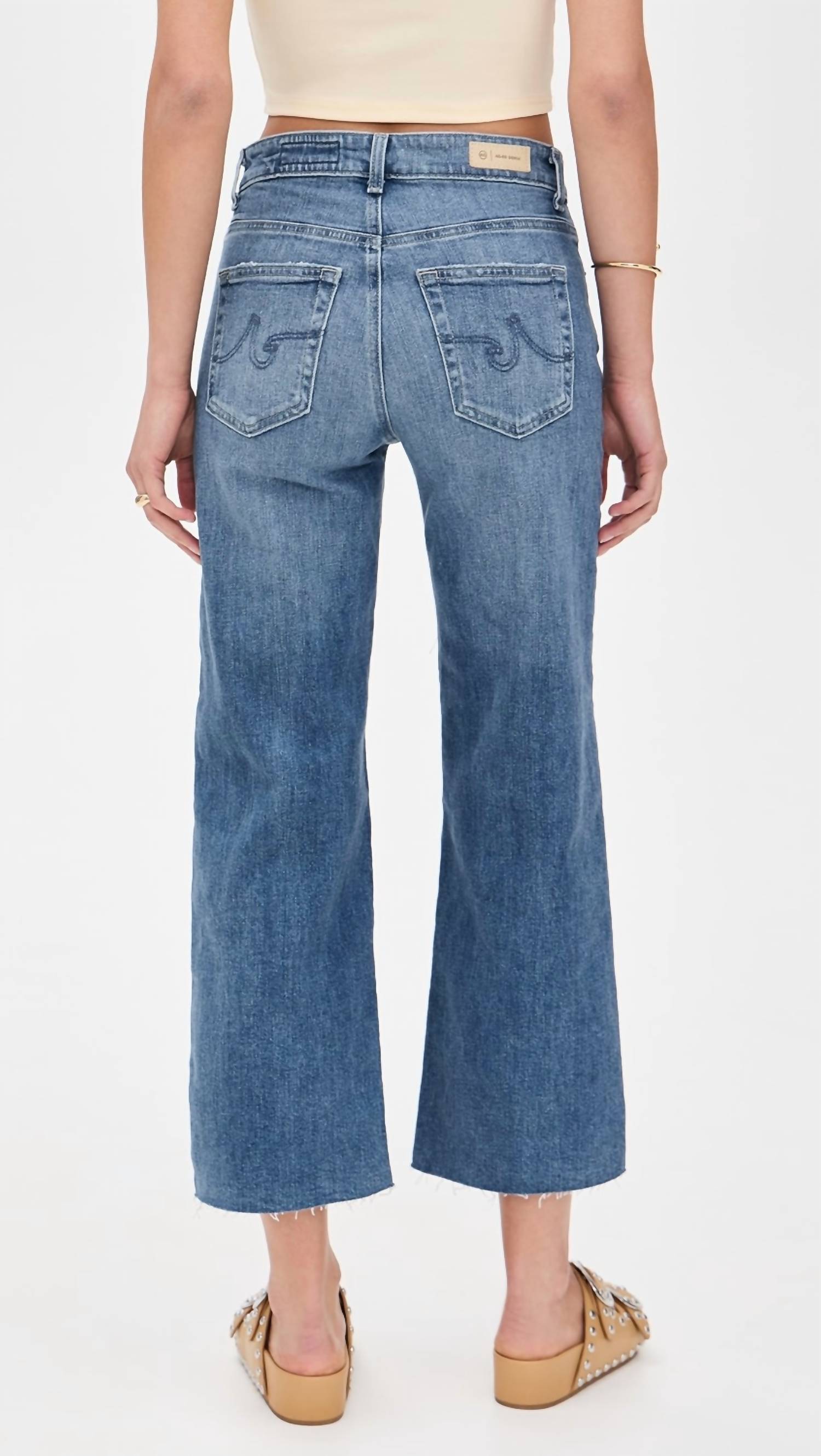 Ag Jeans - Saige Wide Leg Crop Jeans
