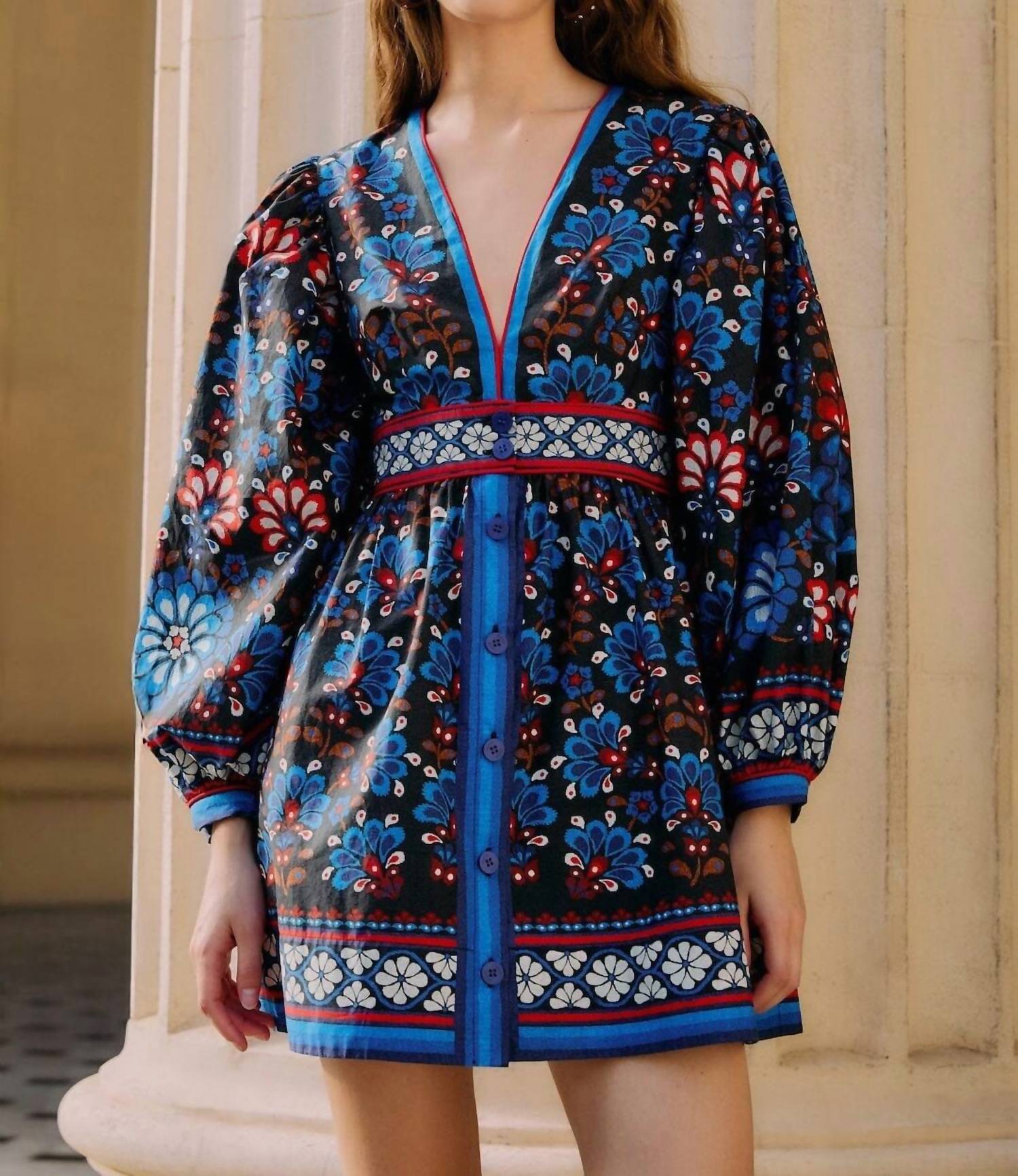 Farm Rio - Latina Scarf Mini Dress