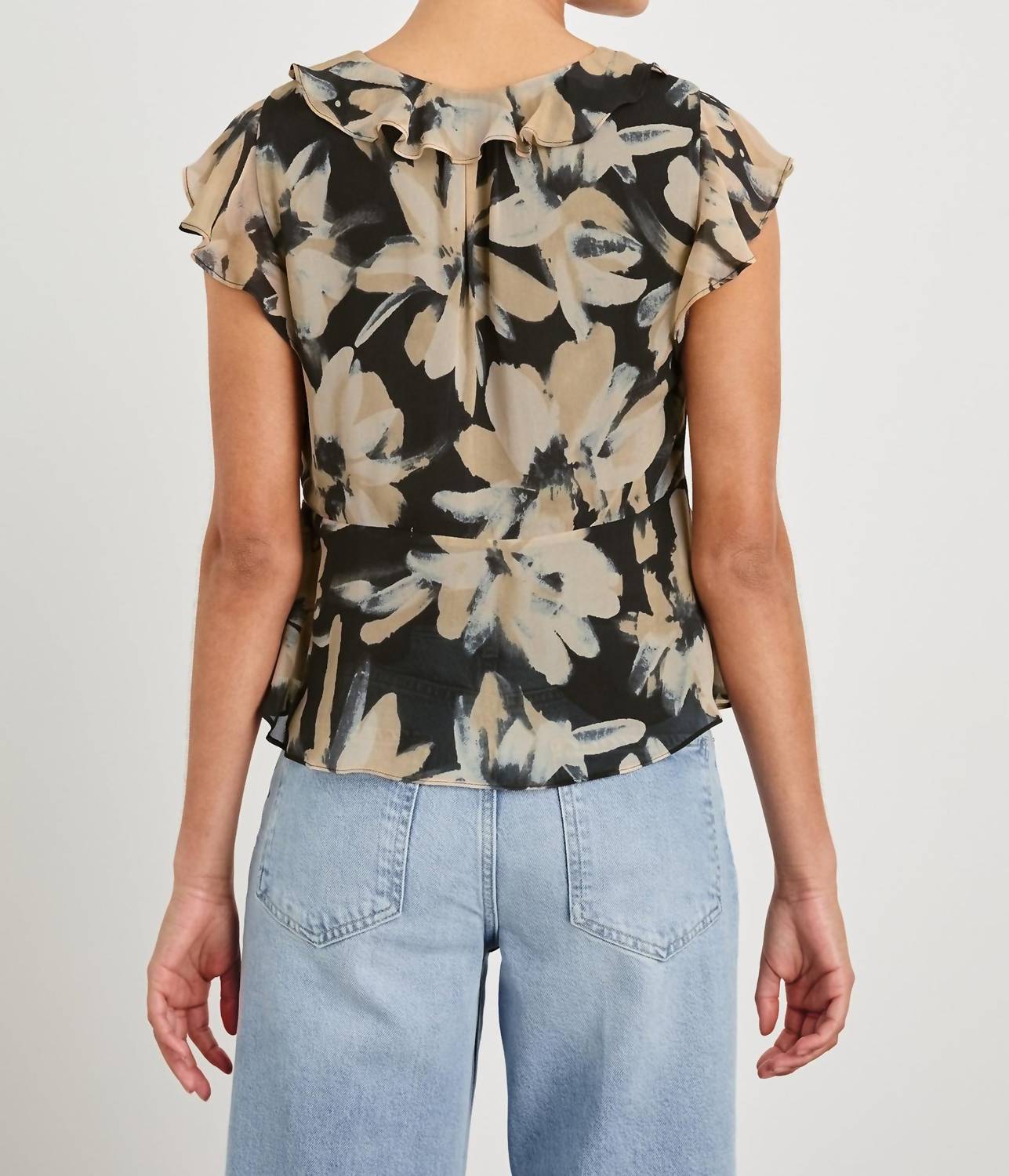 Rails - Carmine Chiffon Ruffles Top
