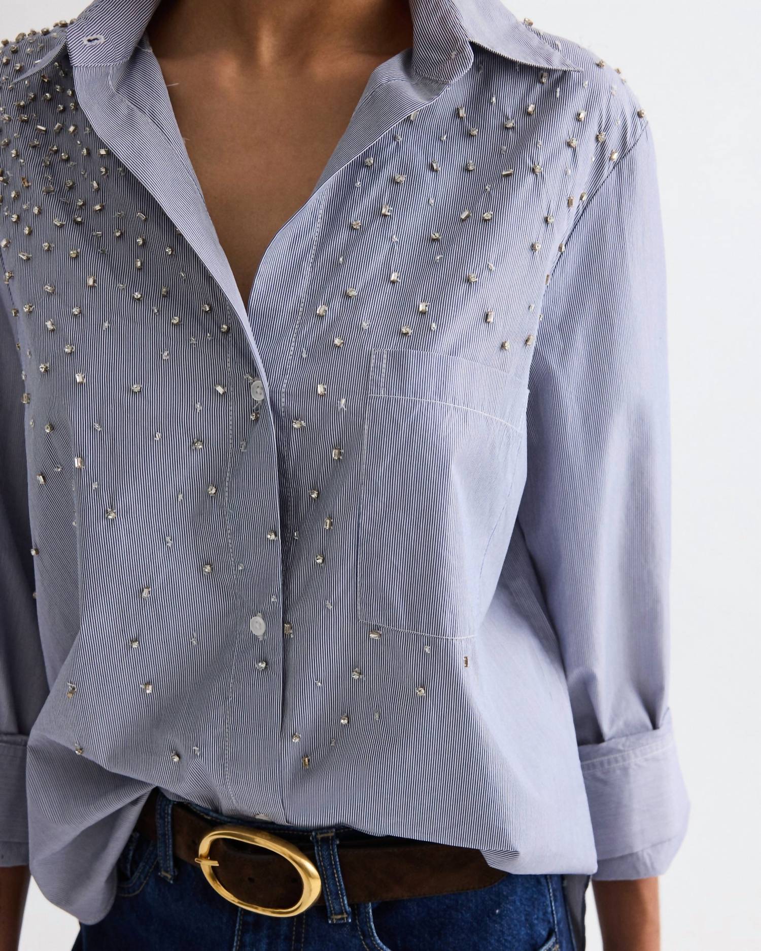 Twp - Next Morning Shirt With Crystals