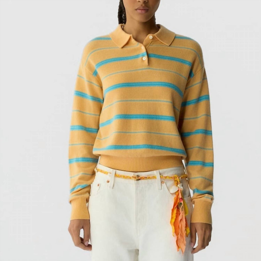 Guest In Residence - Collegiate Stripe Polo