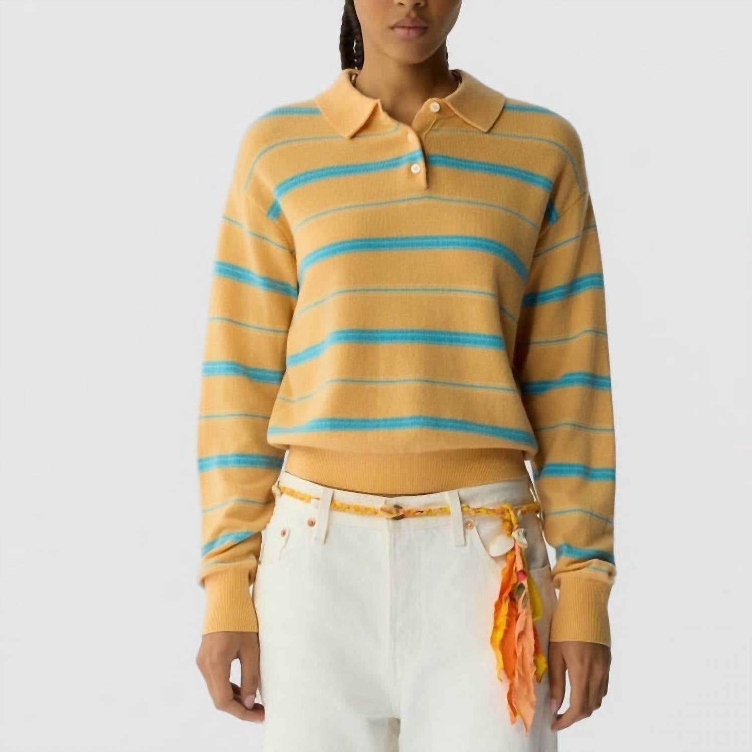 Guest In Residence - Collegiate Stripe Polo