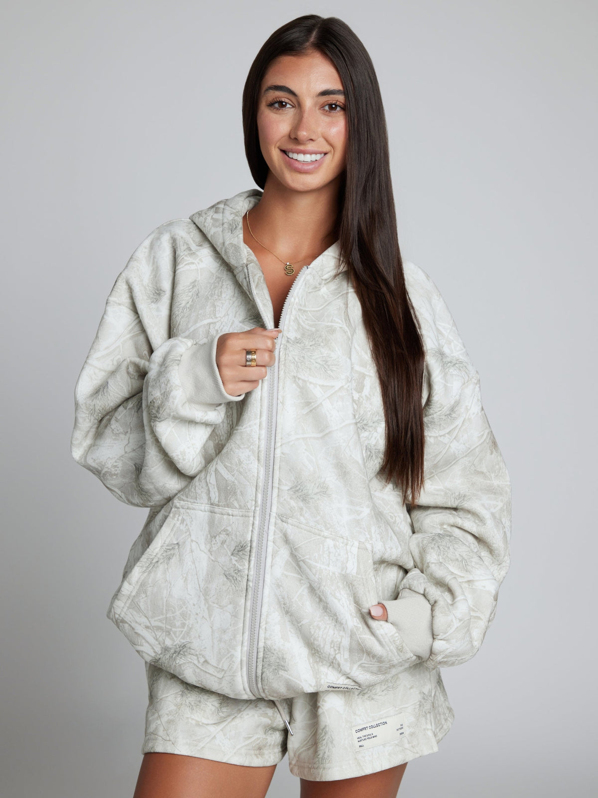 Camo Zip Hoodie