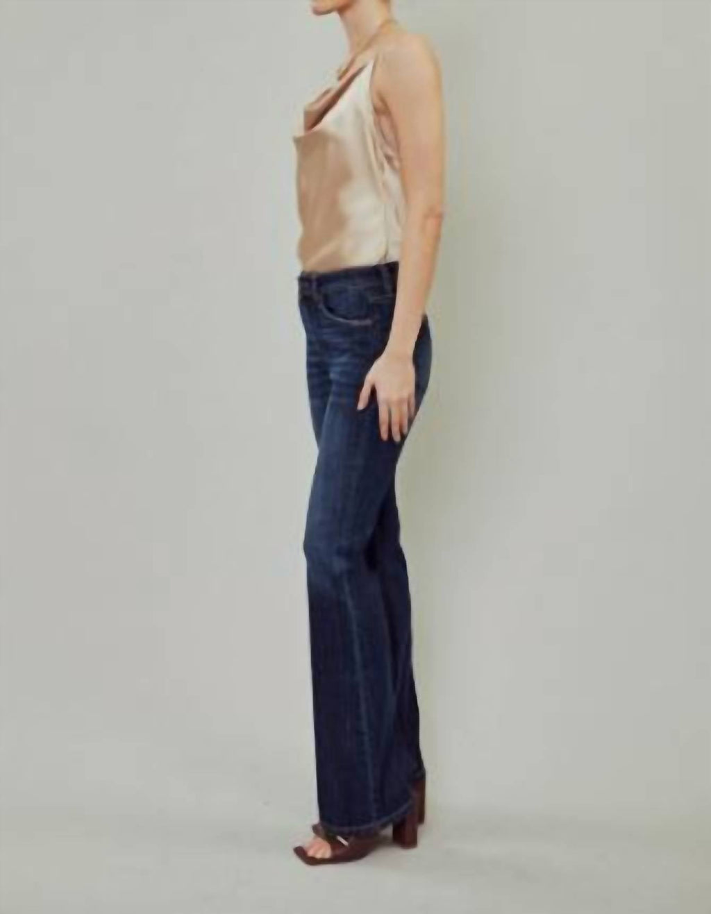 Kancan - Mid-rise Flare Jeans