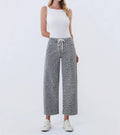 Vervet By Flying Monkey - High Rise Drawstring Barrel Jeans