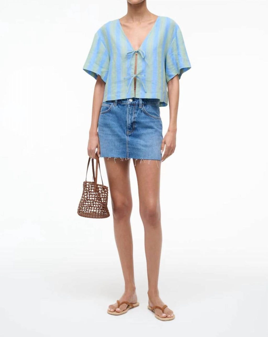 Staud - Ava Linen Top