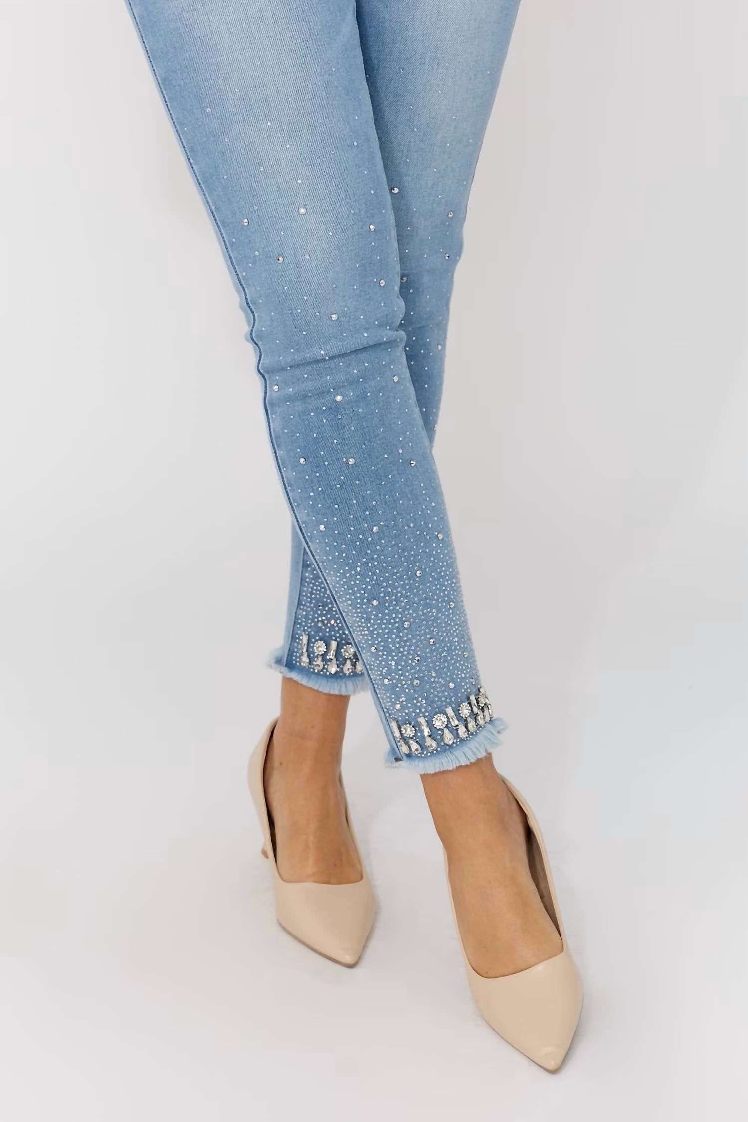 Frank Lyman - High-waisted Skinny Jeans