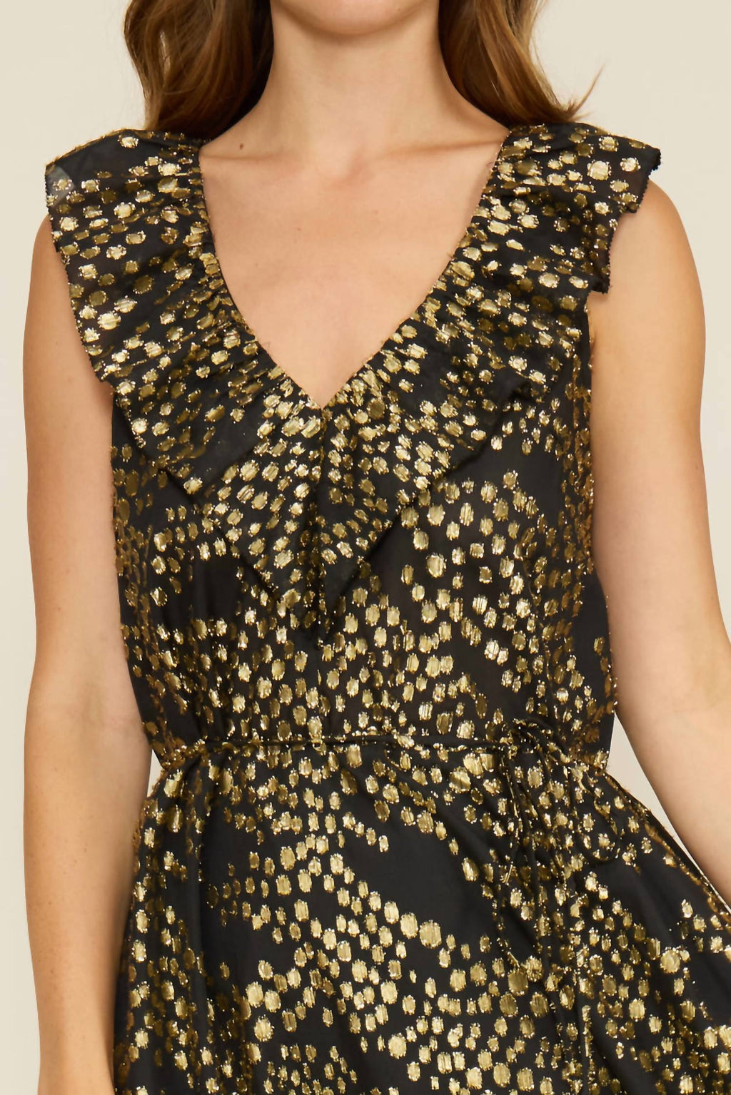 Lucy Paris - Lacey Ruffle Maxi Dress