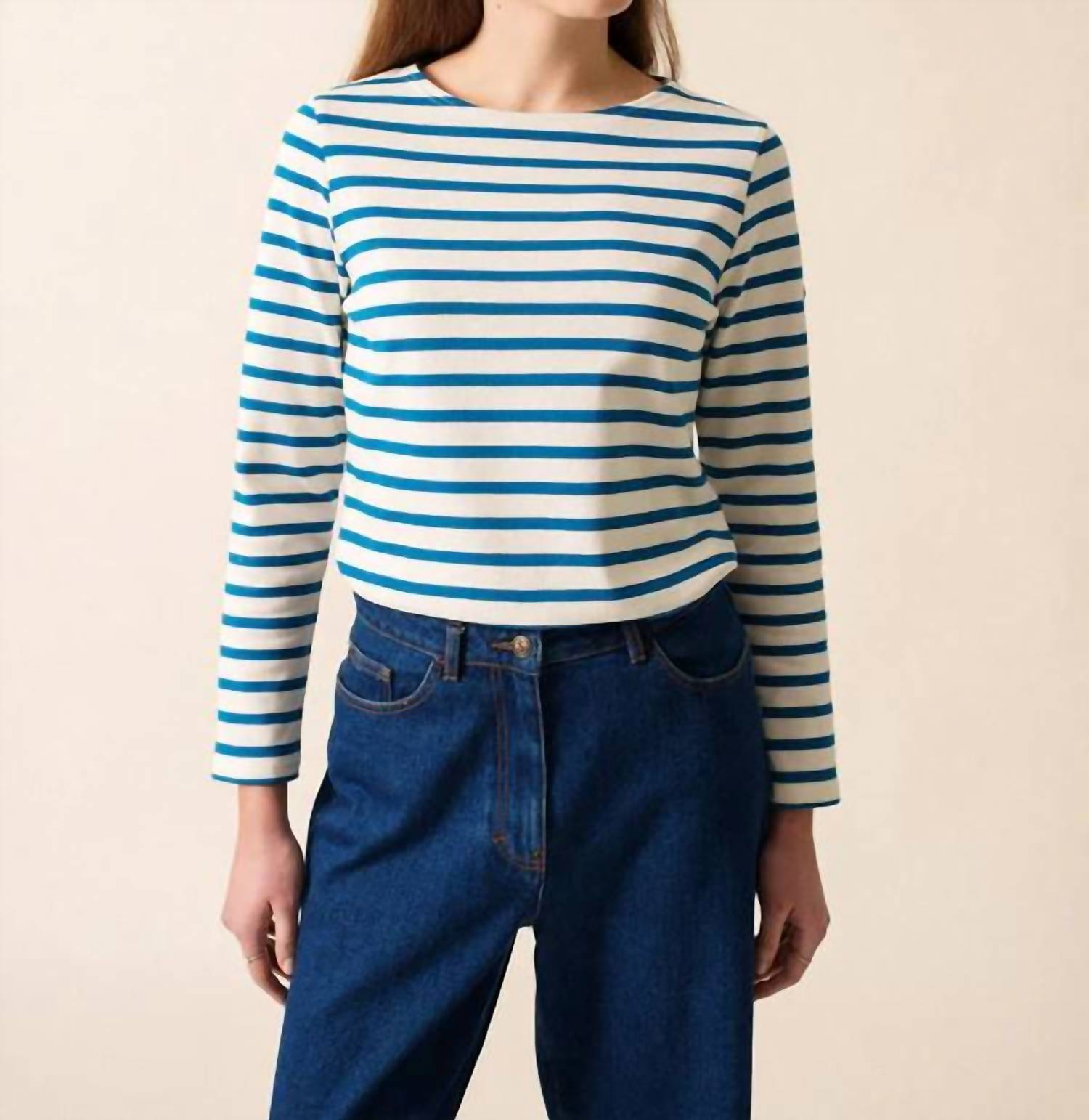 Saint James - Minquidame Breton Stripe Long Sleeve Shirt