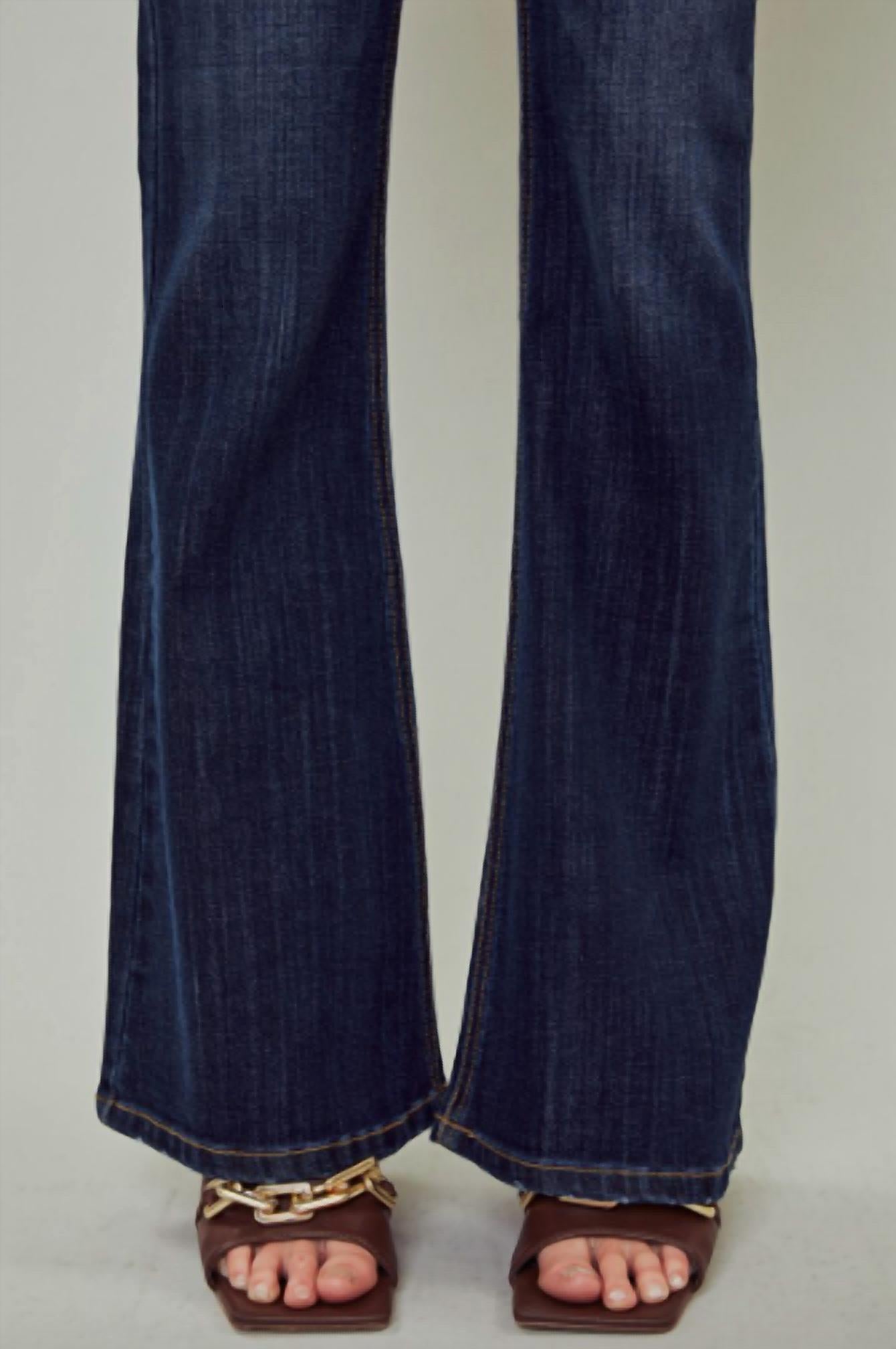 Kancan - Mid-rise Flare Jeans