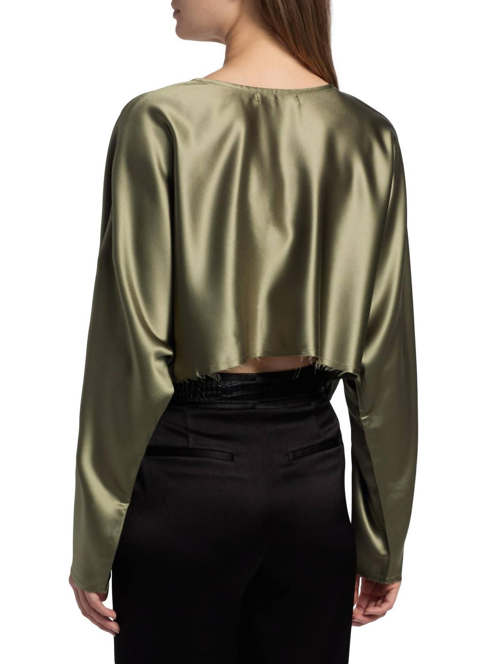 Nonchalant Label - Emilia Satin Crop Blouse