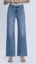 Flying Monkey - Women's High Rise Slant Side Seam Vintage Flare Jeans