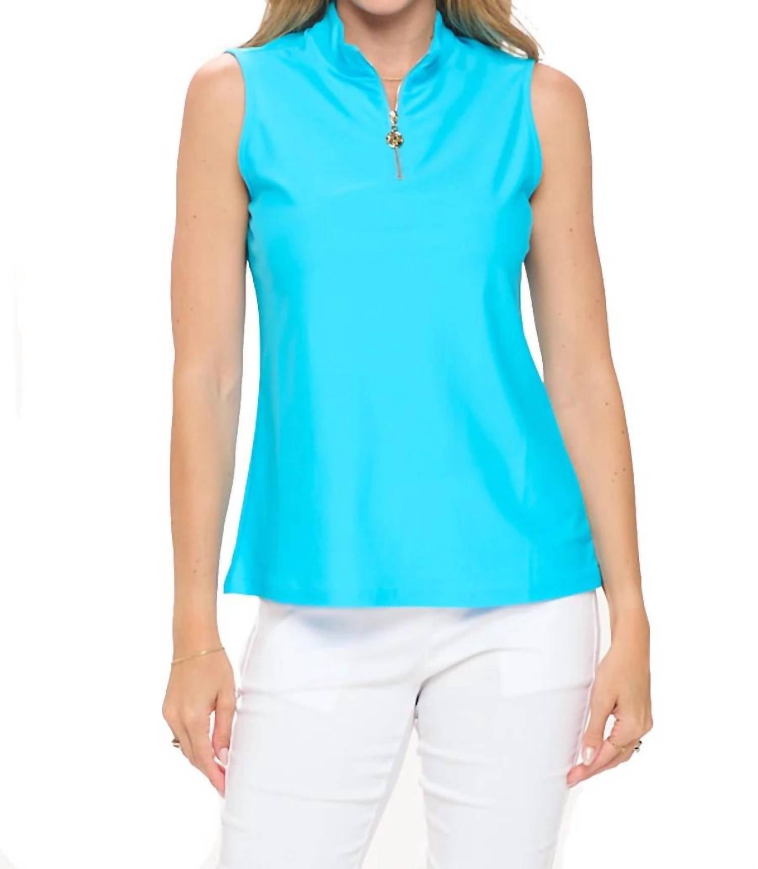 Aryeh - Elaine Sleeveless Zip Top