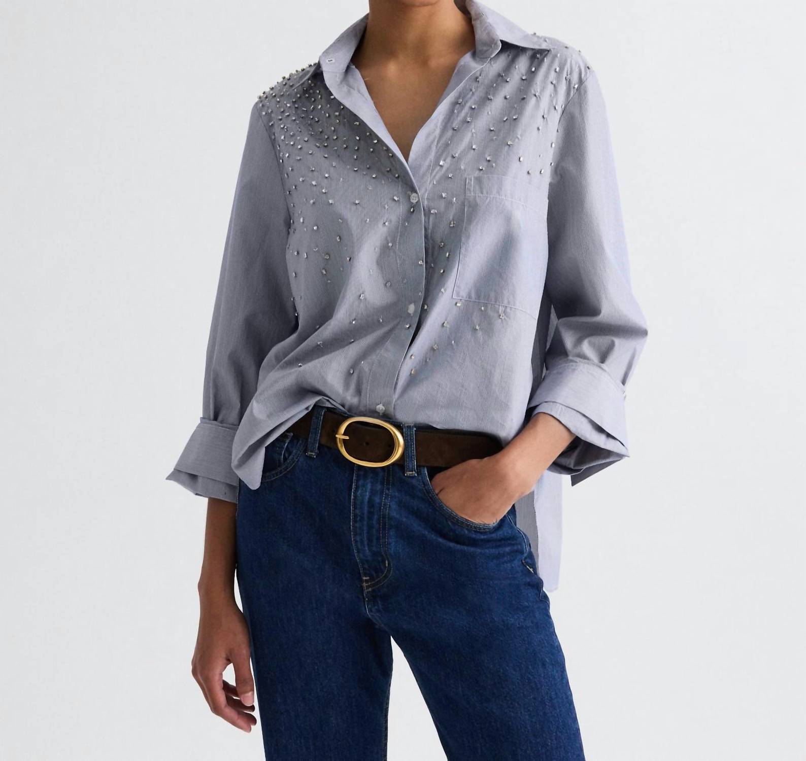 Twp - Next Morning Shirt With Crystals