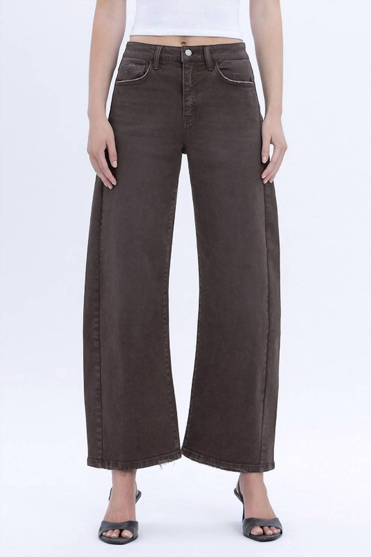 Vervet By Flying Monkey - Super High Rise Ankle Barrel Jean