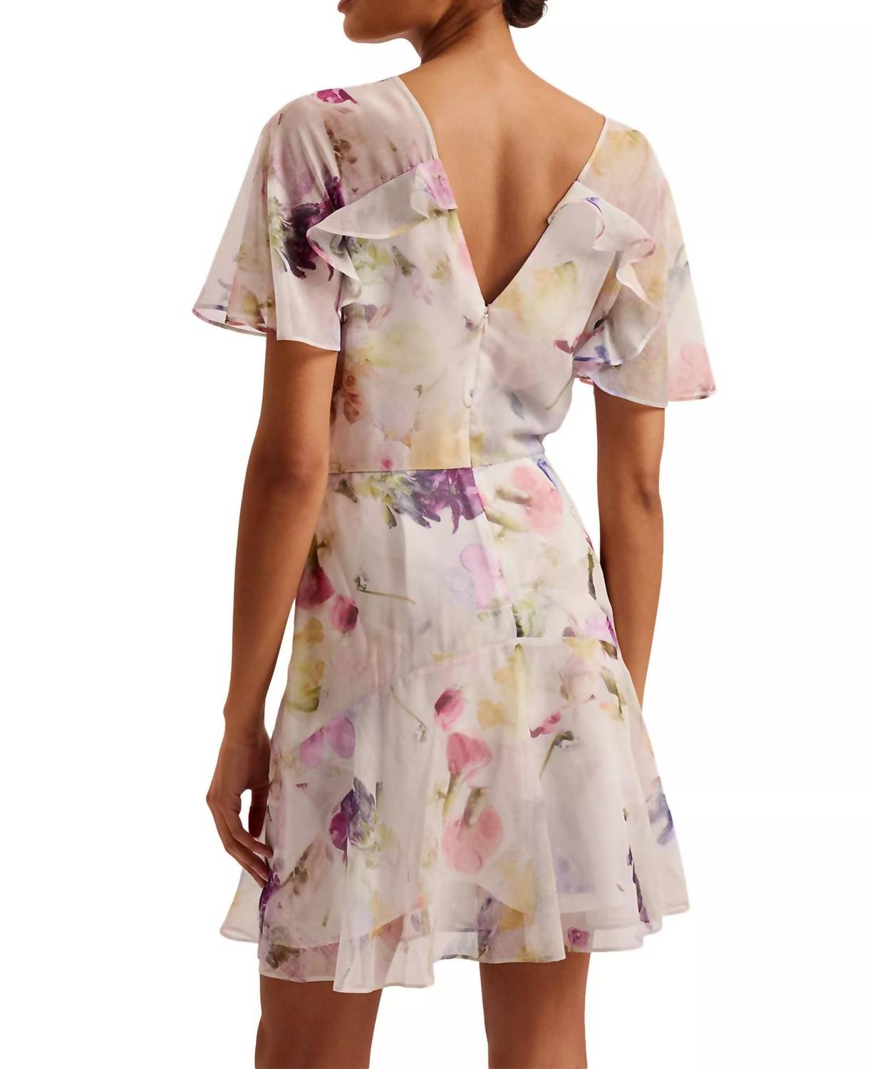 Ted Baker - Angel Sleeve Fit And Flare Mini Dress