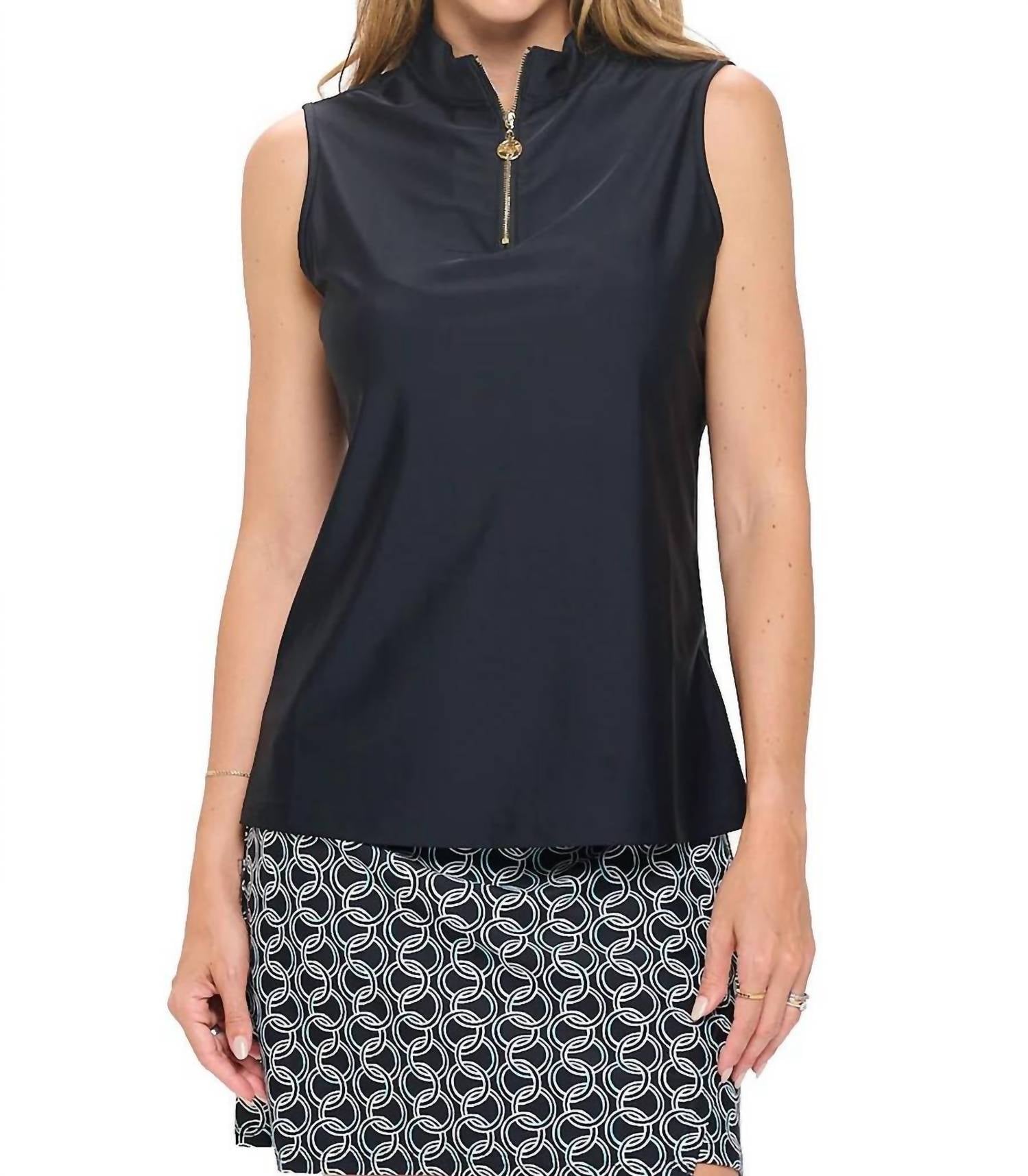 Aryeh - Elaine Sleeveless Zip Top