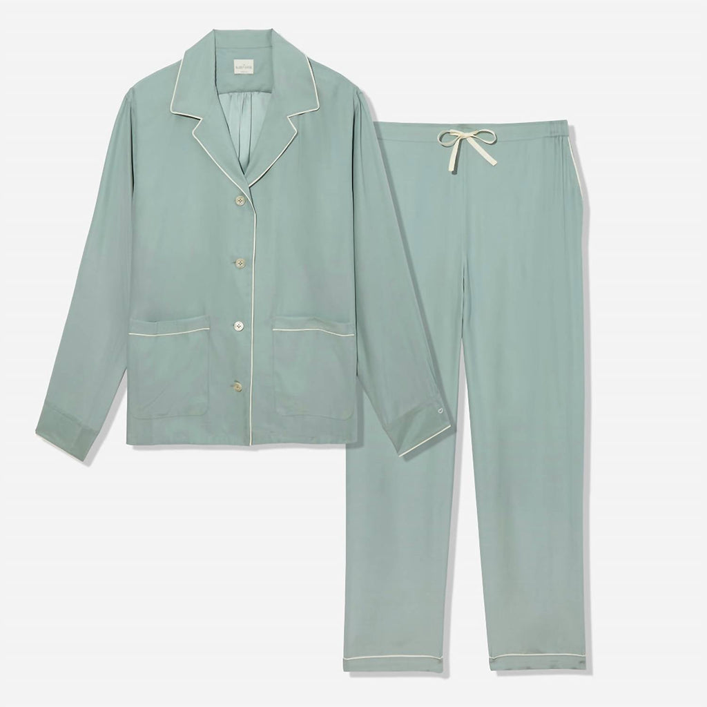 The Sleep Code - Women's Washable Silk Long Pj Set