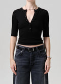 Citizens Of Humanity - Nali Short Sleeve Henley Top