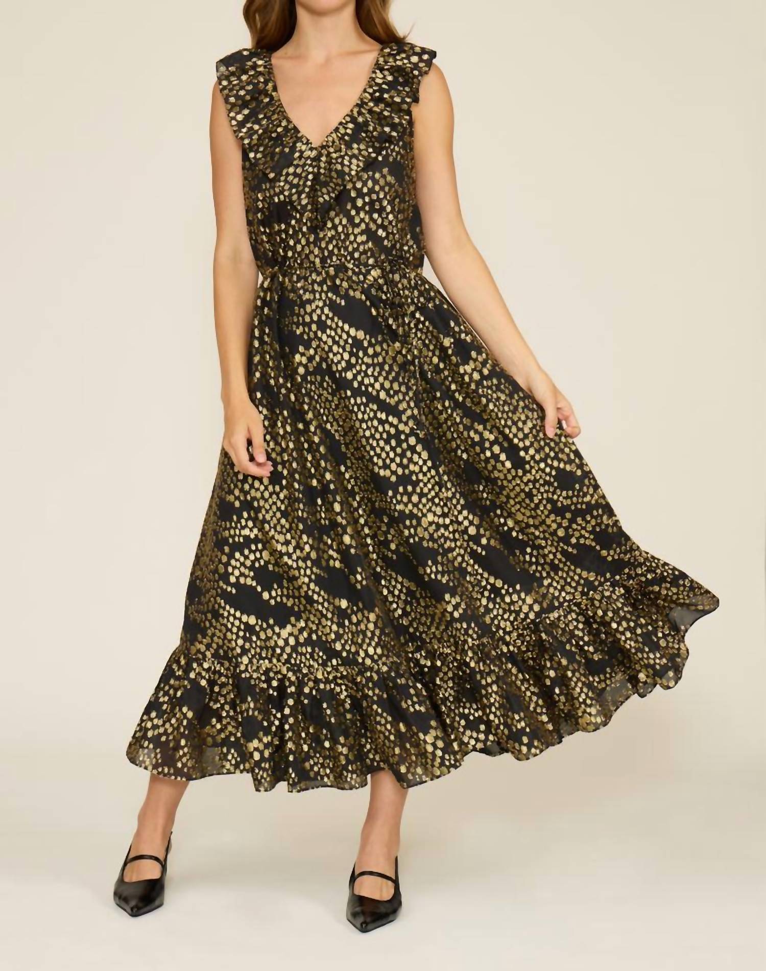 Lucy Paris - Lacey Ruffle Maxi Dress