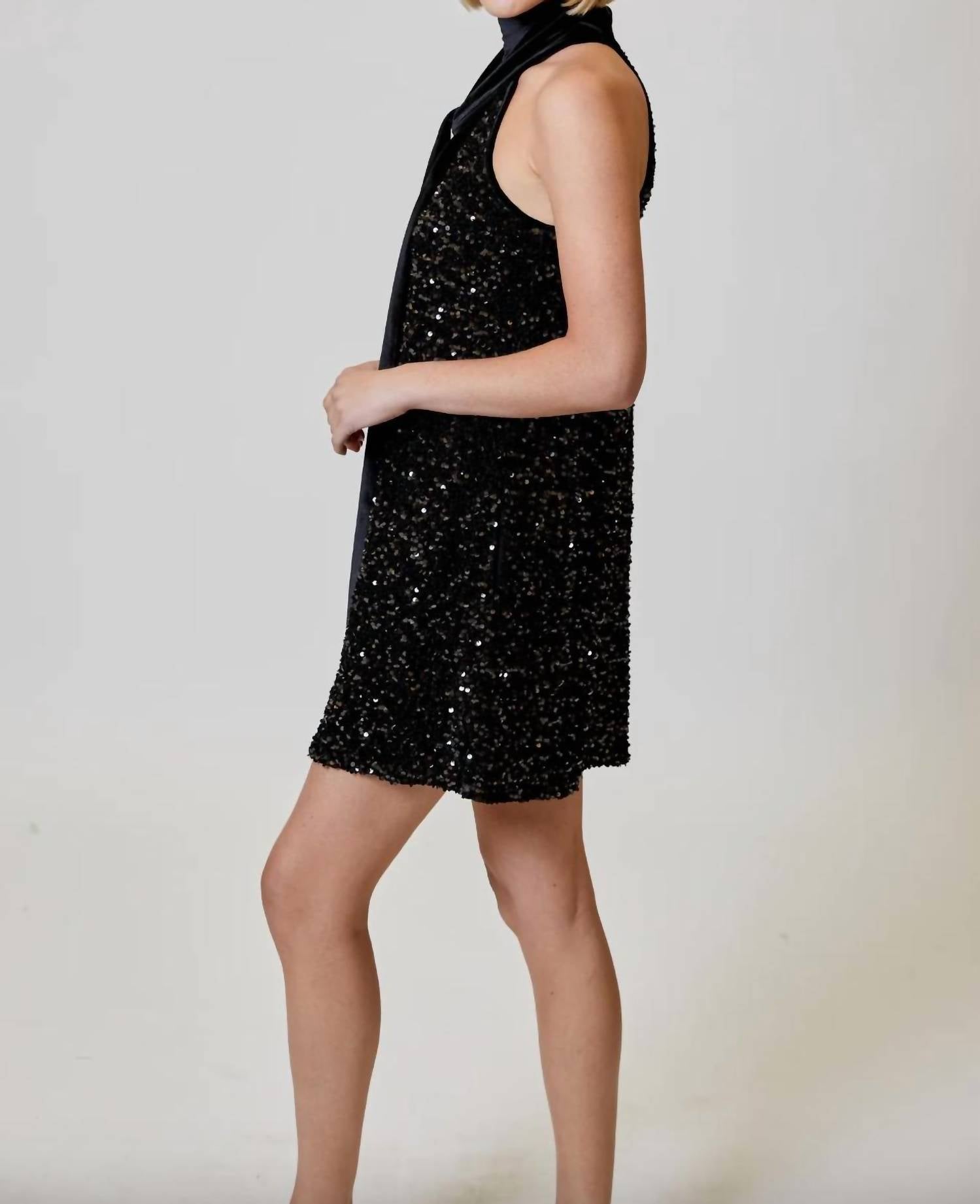 Design History - Sequin Halter Dress