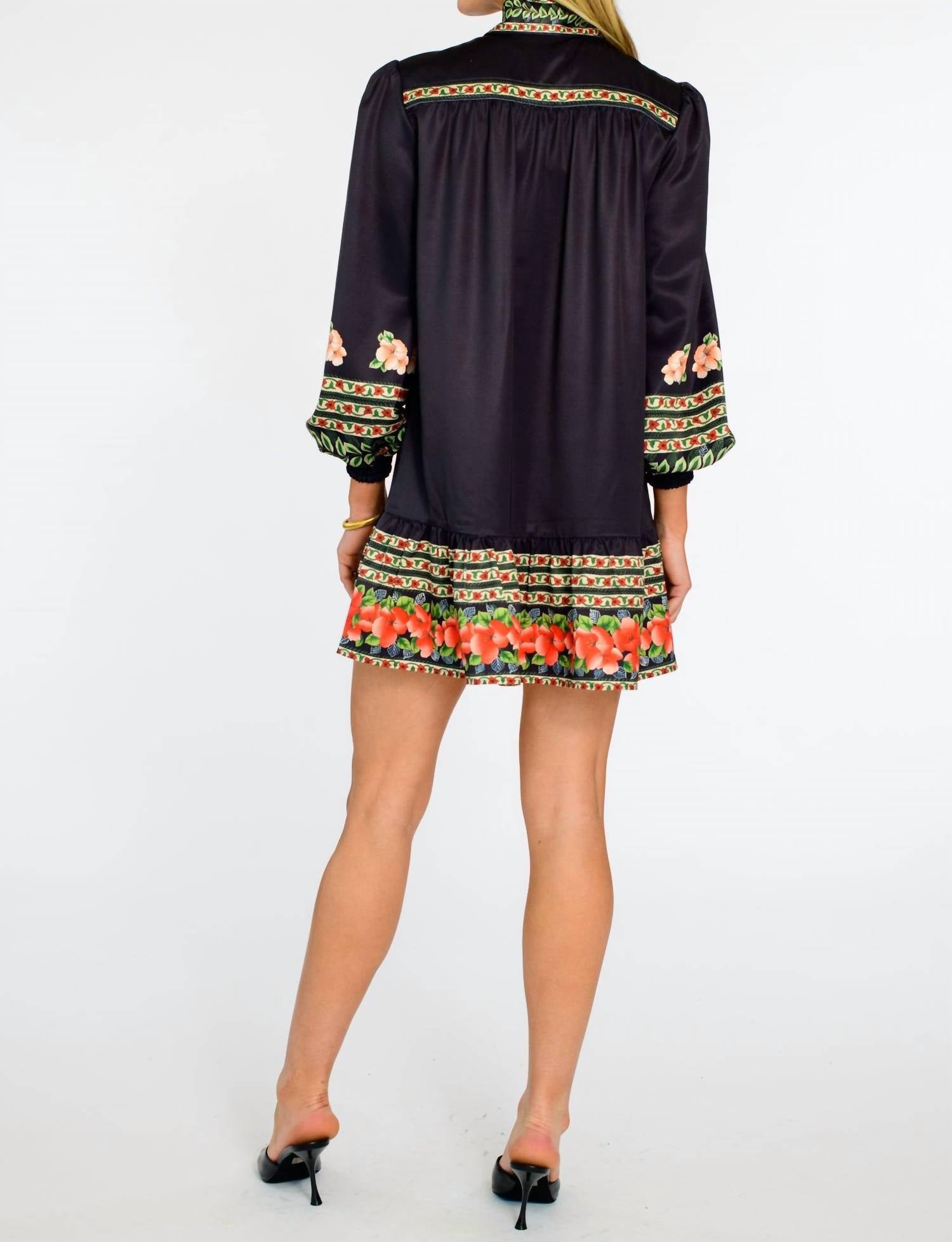 Elizabeth James The Label - Garland Stripe Britt Bow Top