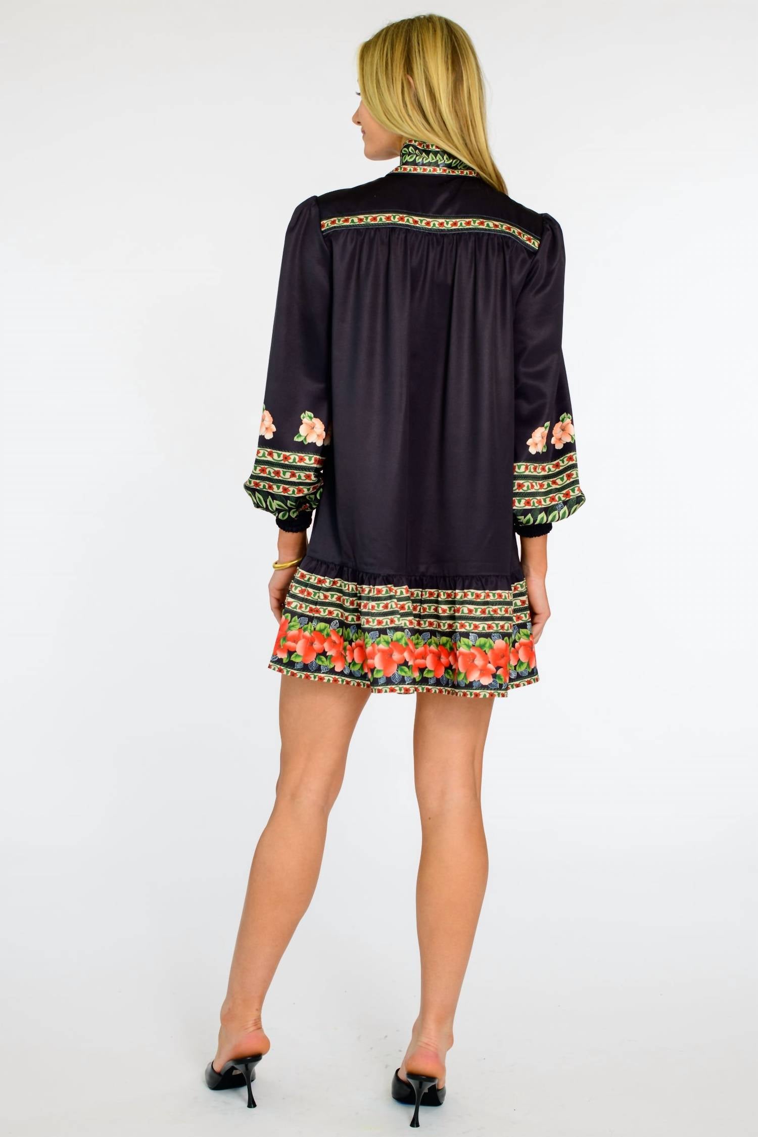 Elizabeth James The Label - Garland Stripe Britt Bow Top