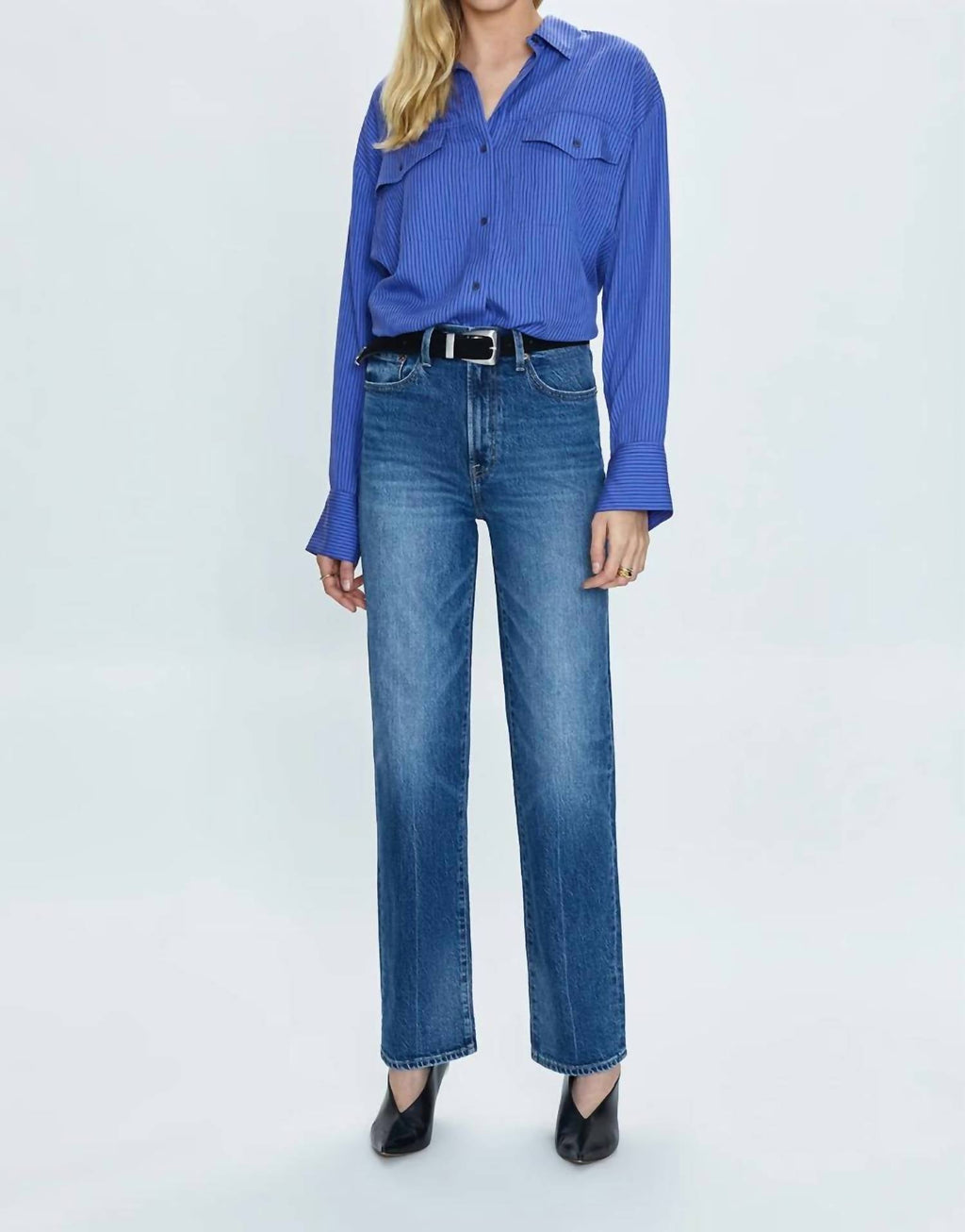 Pistola - Cassie Super High Rise Straight Leg Jeans