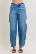 Judy Blue - High Waist Rigid Panel Barrel Jean