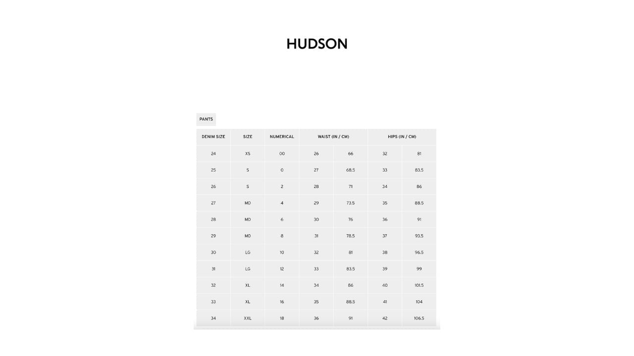 Hudson - ROSIE HIGH WAISTED WIDE LEG JEANS