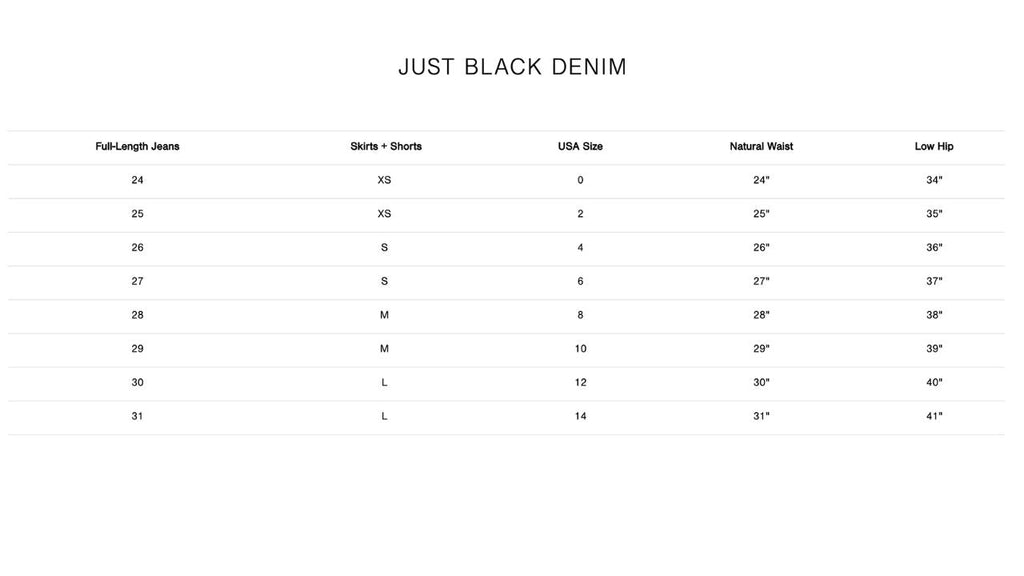 Just Black Denim - Stretch Slight Barrel Twist Jean