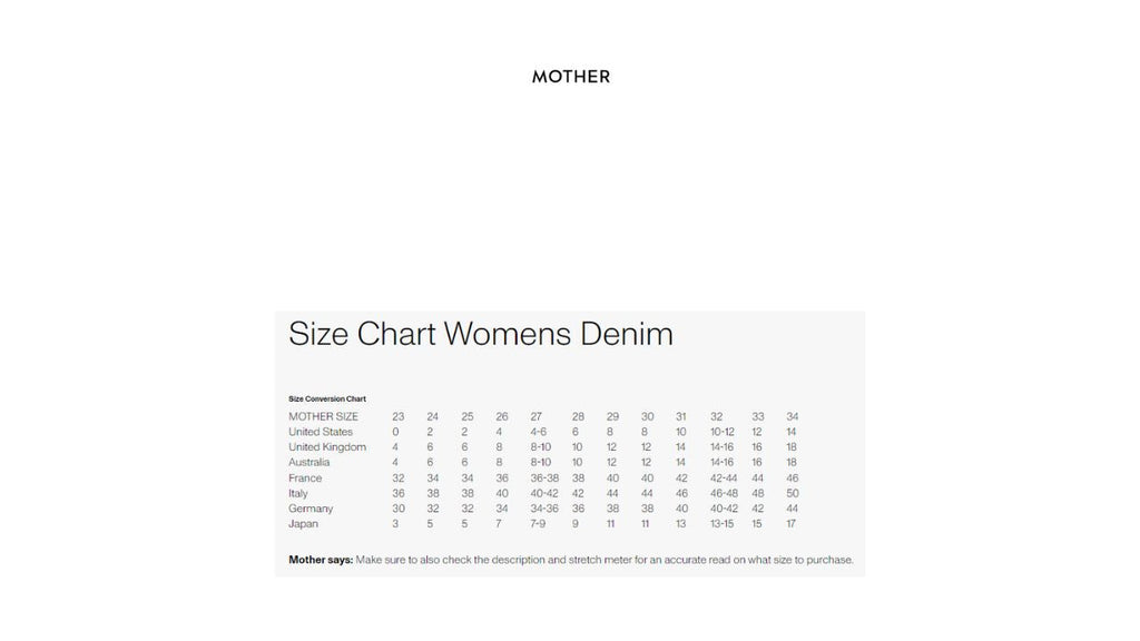 Mother - THE INSIDER HOVER JEAN