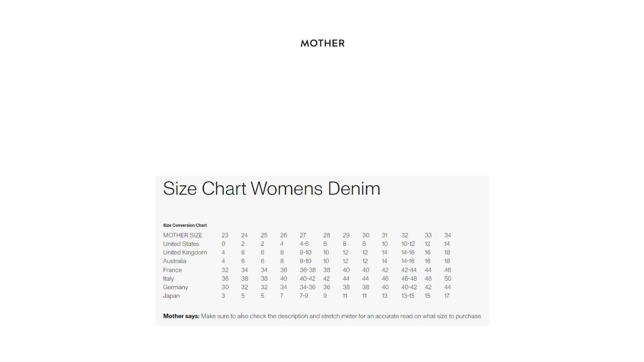 Mother - THE INSIDER HOVER JEAN