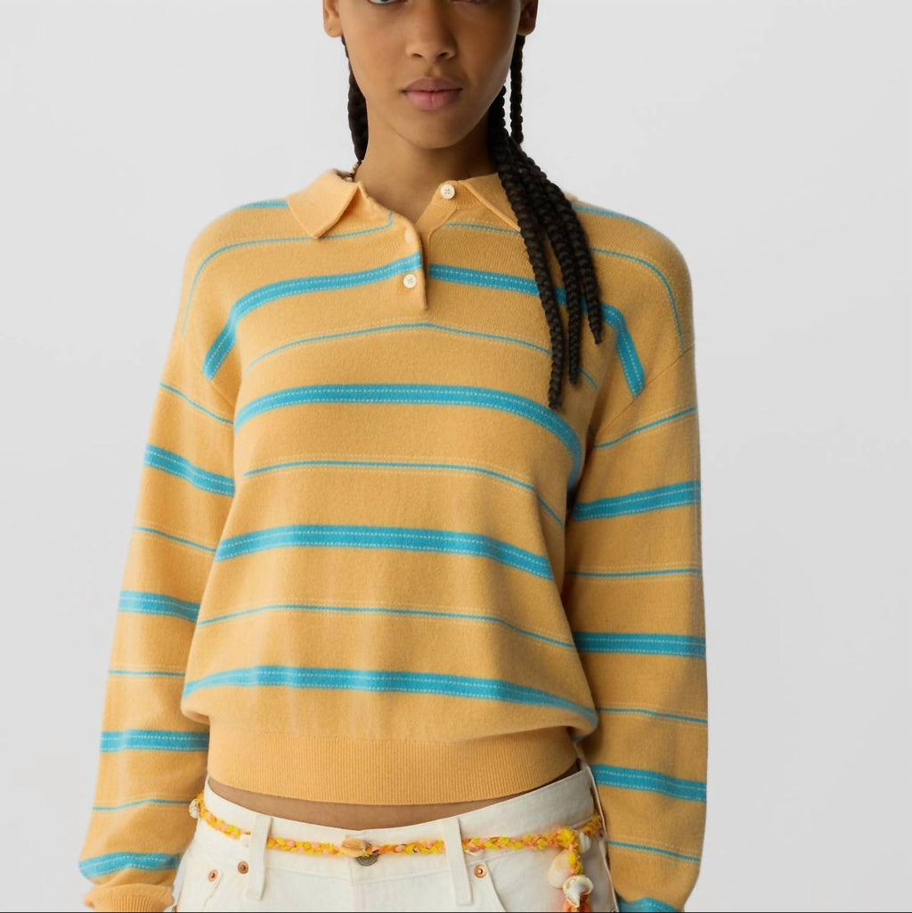 Guest In Residence - Collegiate Stripe Polo