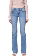 Dear John Denim - Bella Rose Mid Rise Flare Jeans