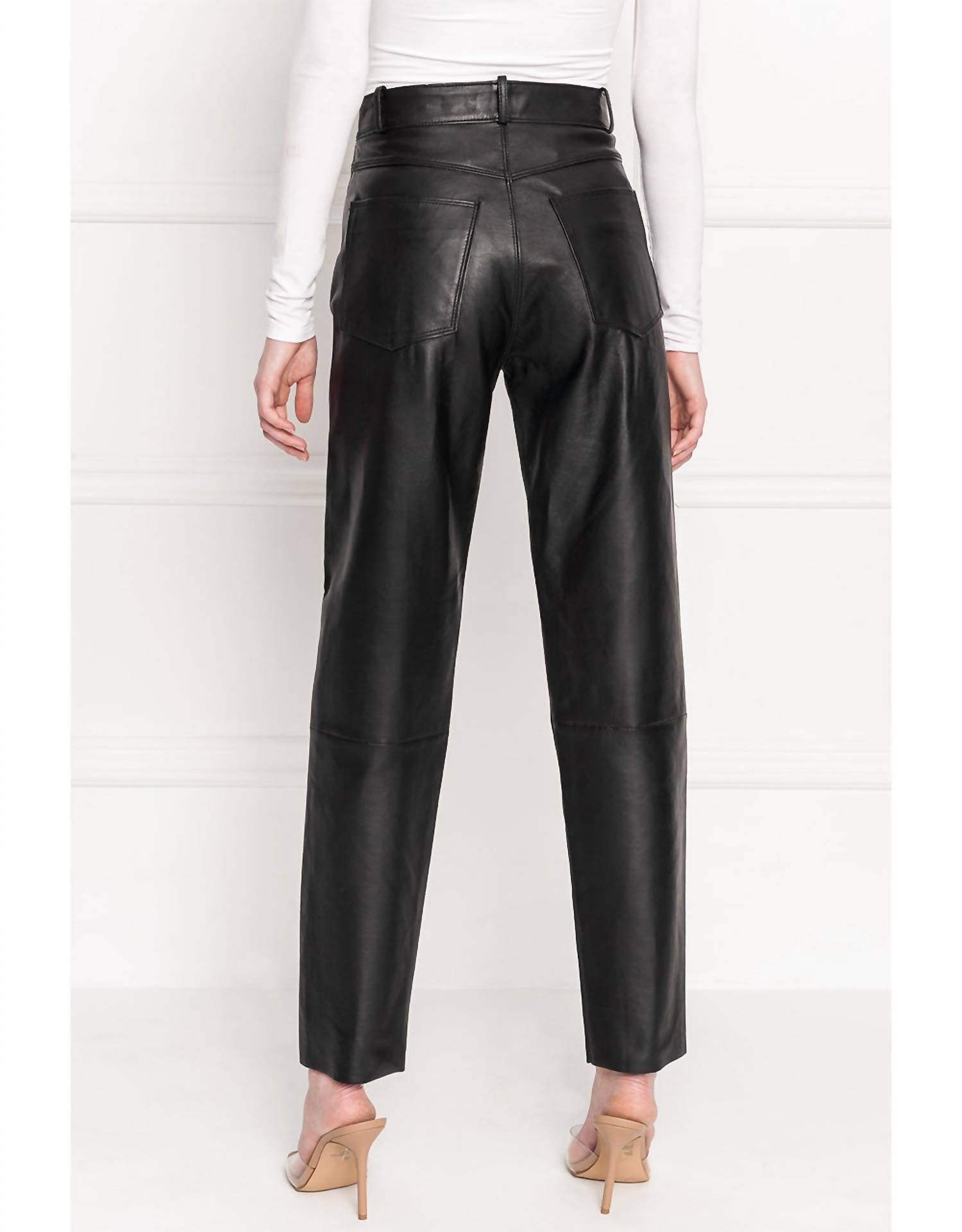 Adeline Leather Jeans