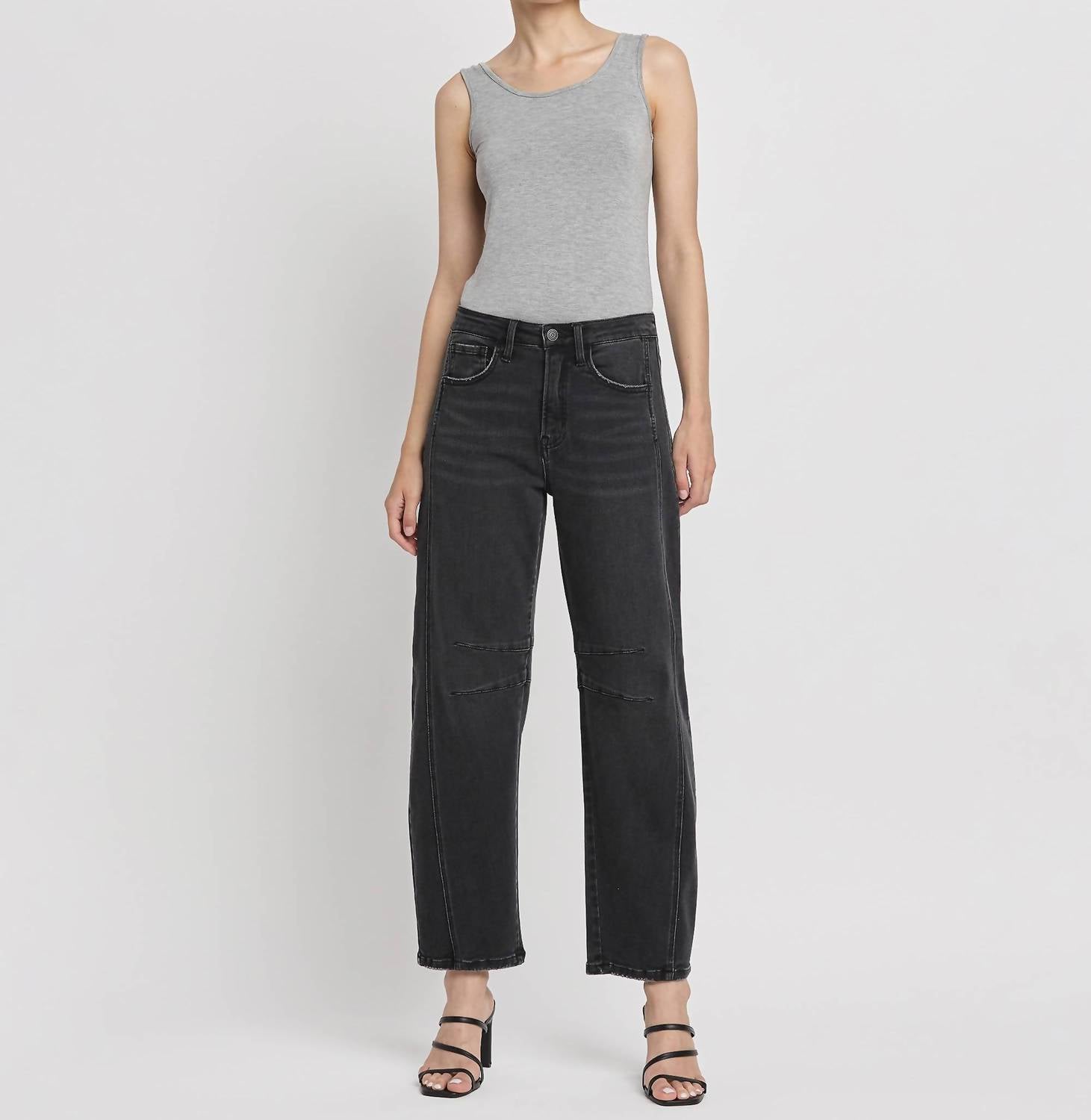 Flying Monkey - High Rise Barrel Jeans