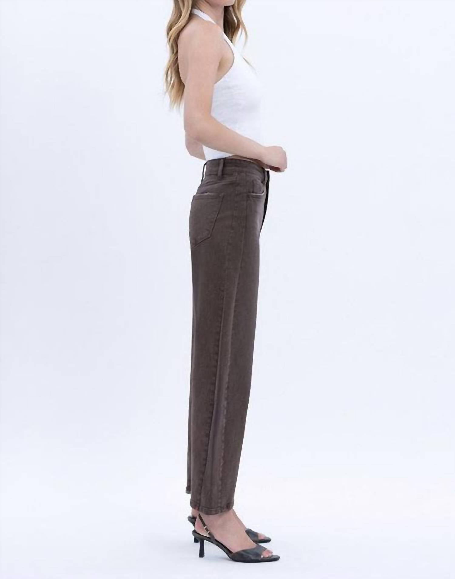 Vervet By Flying Monkey - Super High Rise Ankle Barrel Jean