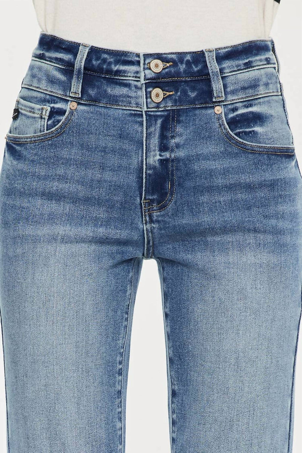 Kancan - High Rise Slim Straight Jeans