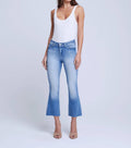 L'Agence - Kendra High-Rise Cropped Flare Jeans