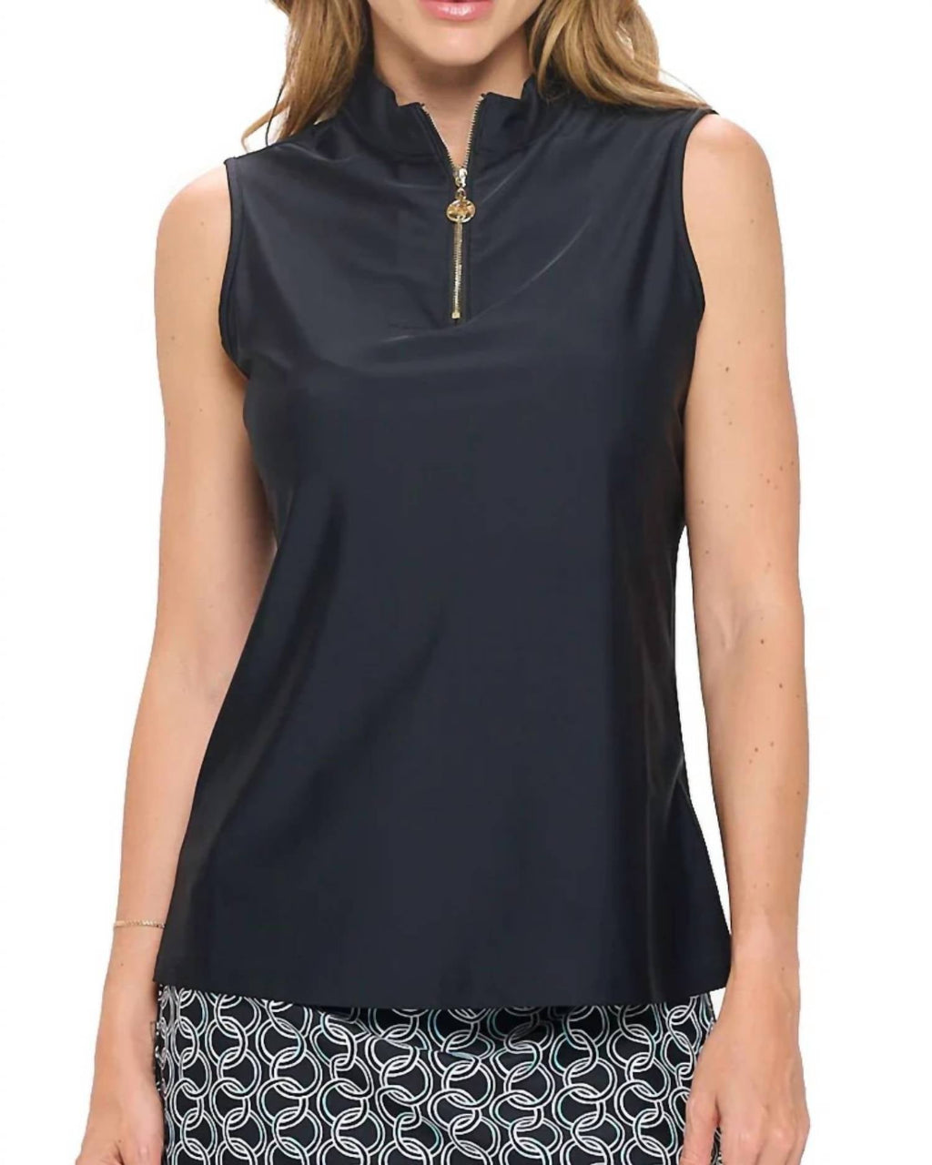 Aryeh - Elaine Sleeveless Zip Top