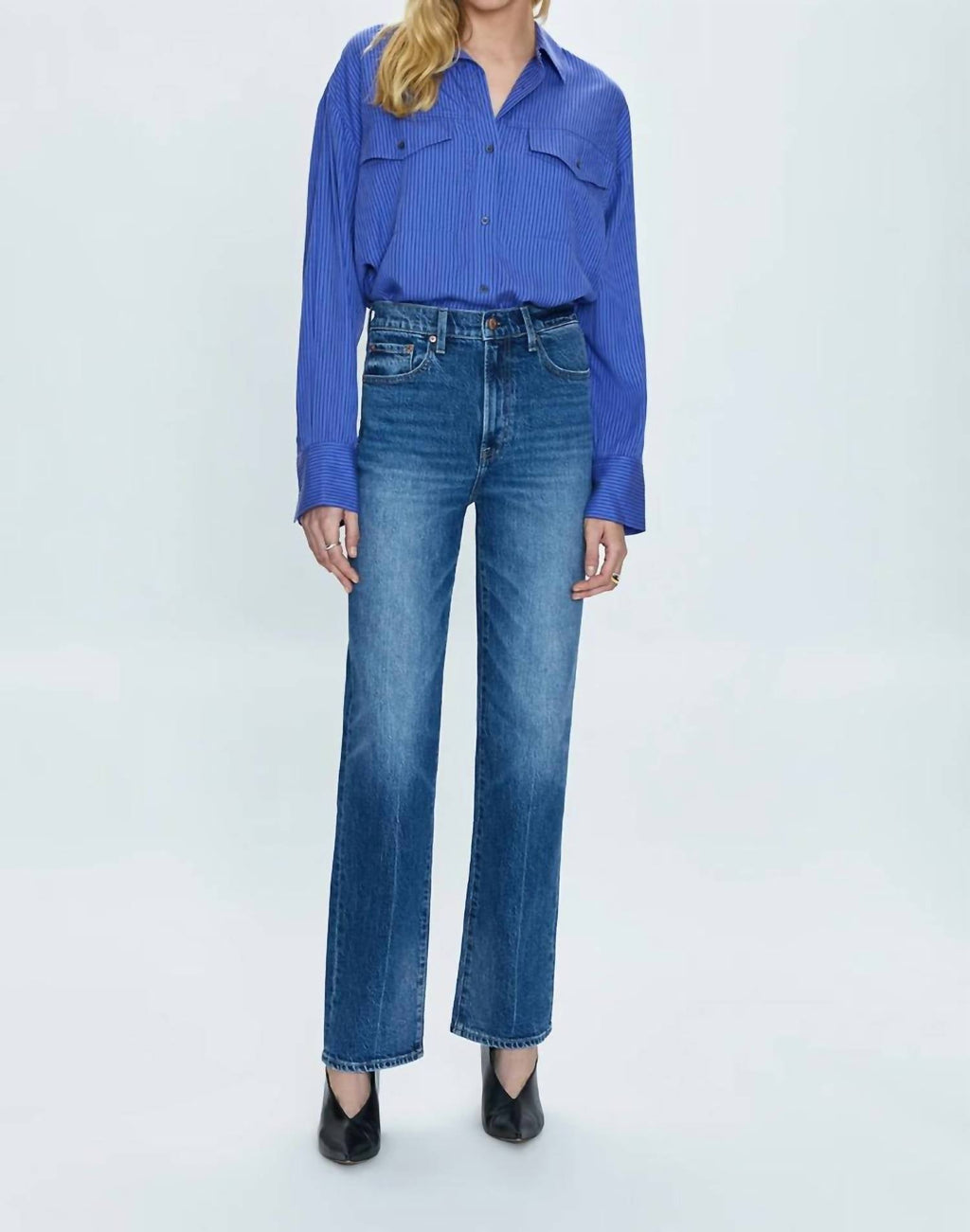 Pistola - Cassie Super High Rise Straight Leg Jeans