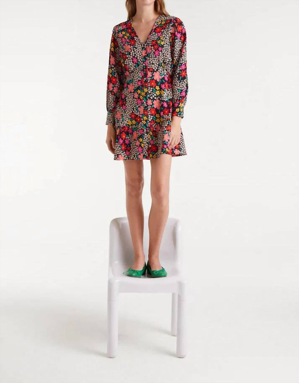 Compania Fantastica - Garden Print Mini Dress