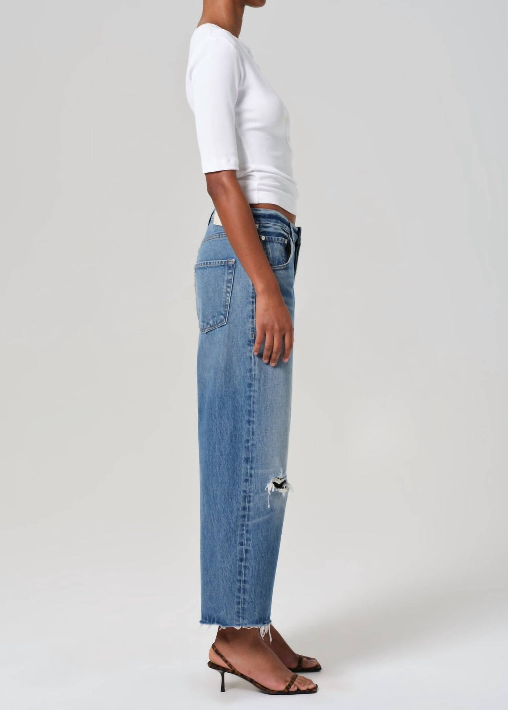 Citizens Of Humanity - Ayla Raw Hem Crop Jeans