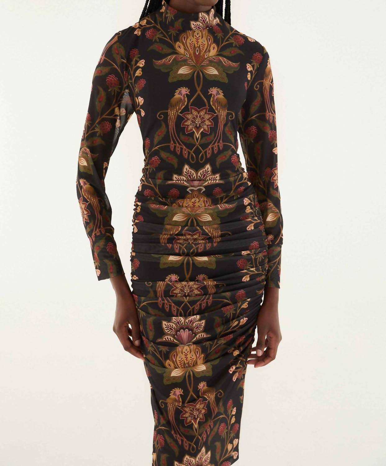 Farm Rio - Berry Garden Tulle Midi Dress