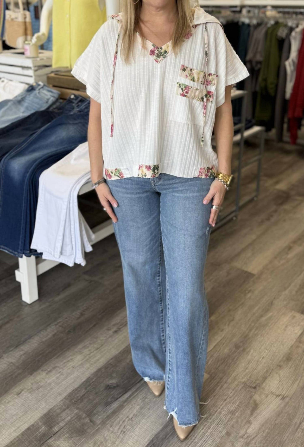 Flying Monkey - Women's High Rise Slant Side Seam Vintage Flare Jeans