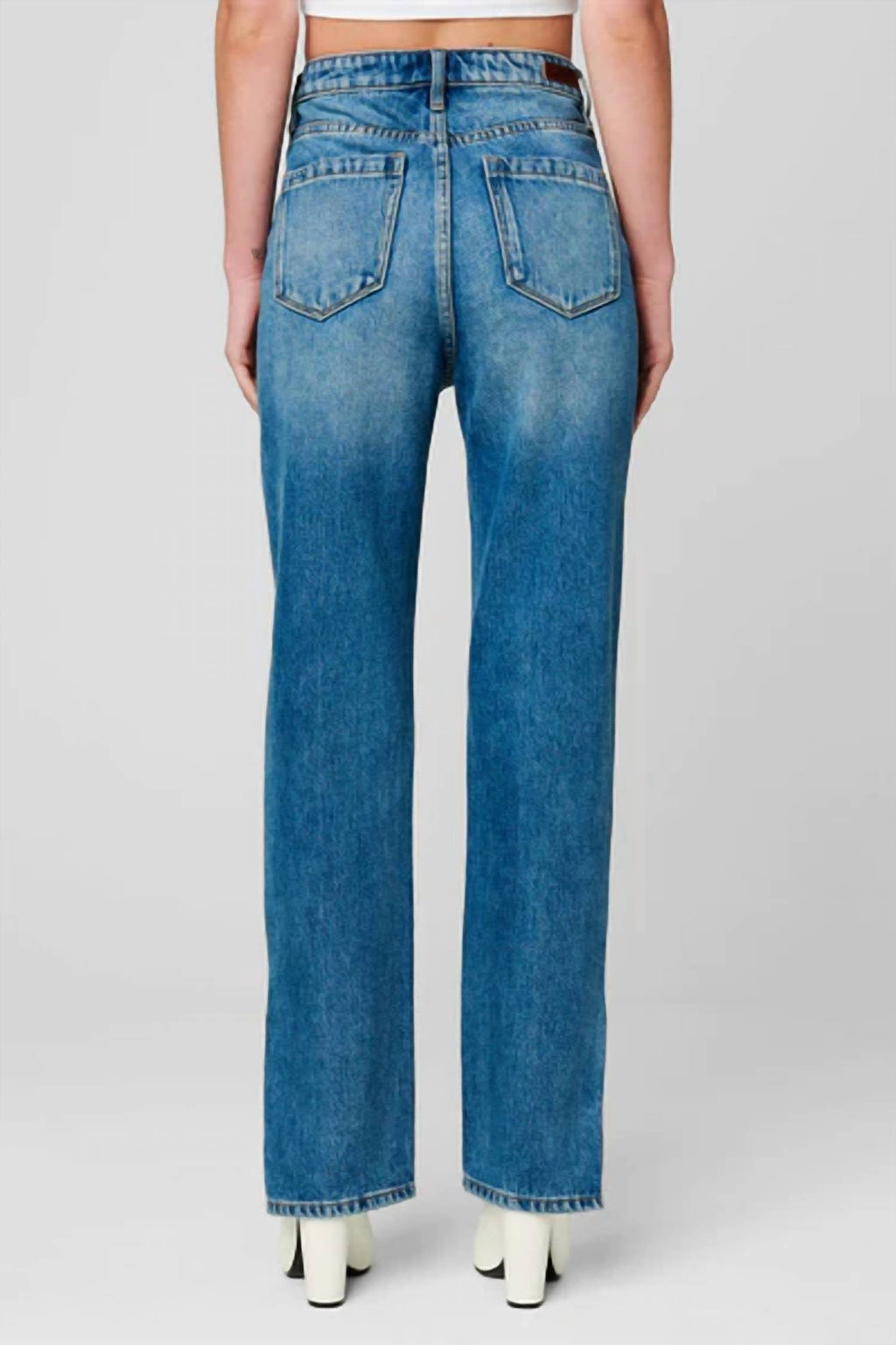 Blanknyc - the lexington slim straight slit jeans