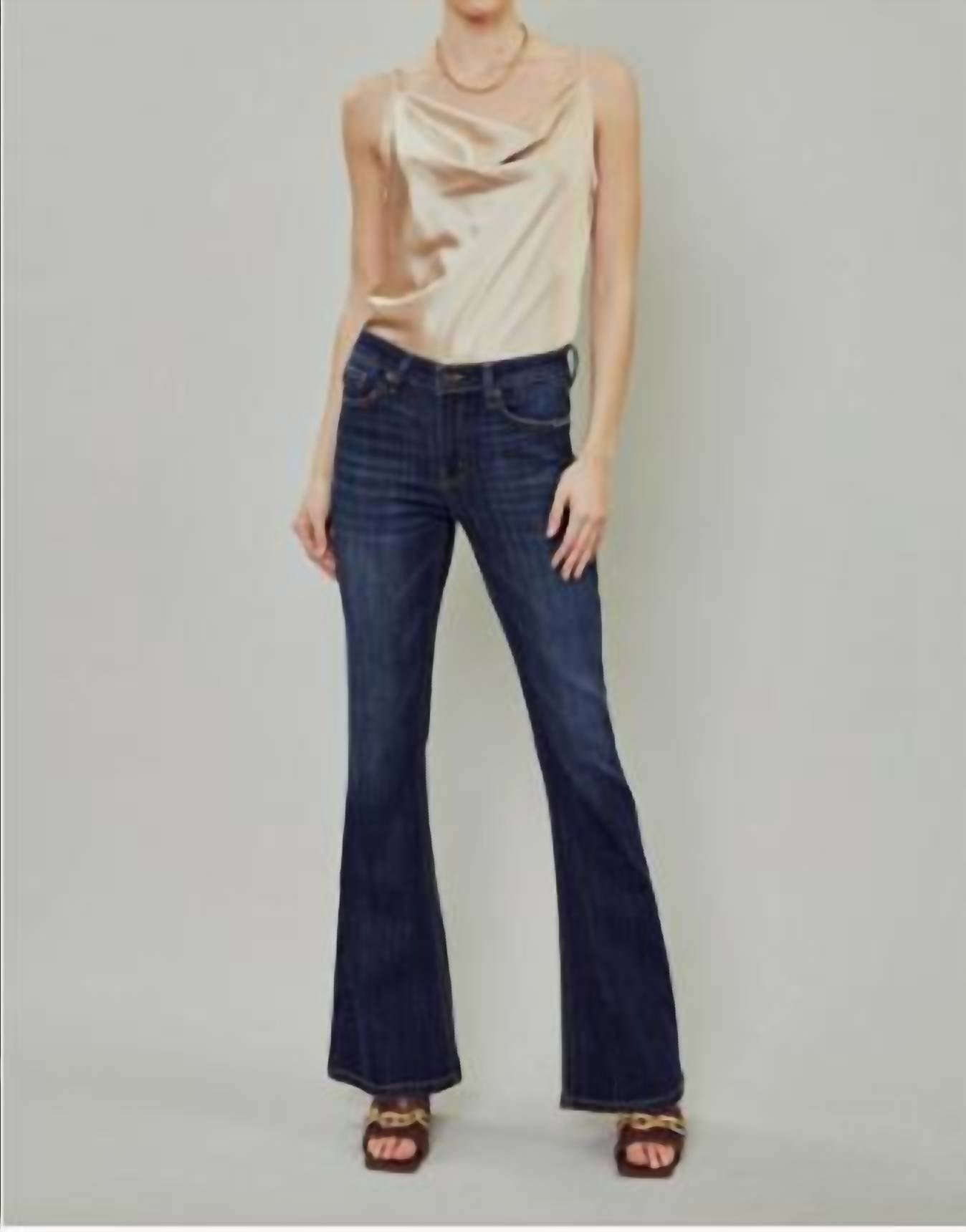 Kancan - Mid-rise Flare Jeans